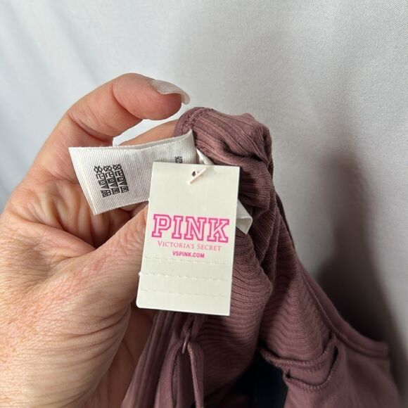 Victoria Secret Pink Lace/Ribbed Bodysuit. Size Medium. - Picture 8 of 8